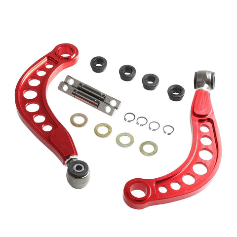 FOR 06-15 HONDA CIVIC 1.8L 2.0L REAR UPPER CAMBER CORRECTION KIT ANODIZED RED