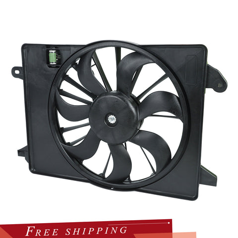 AC Radiator AC Condenser Cooling Fan For Dodge Charger Challenger Chrysler 300