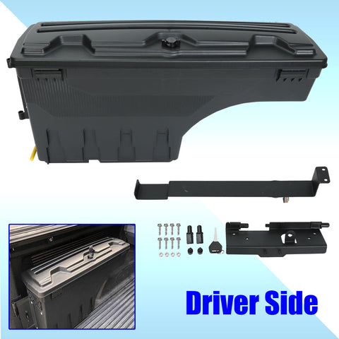 For 04-12 Chevy Colorado GMC Canyon Storage Bed Tool Box Driver Side Swing Case
