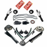 For Ford 5.4L 3V Timing Chain Kit Cam Phasers Solenoid Valves Timing cover Seal