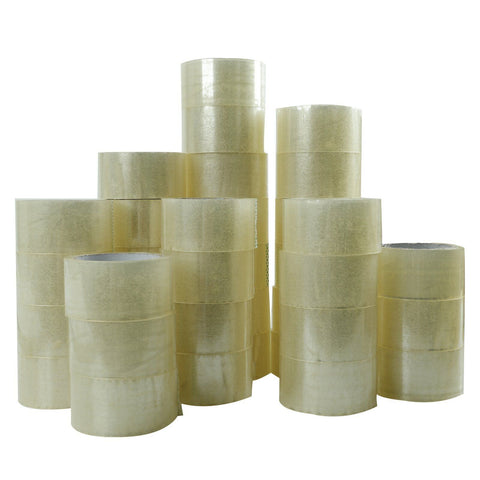 36 Rolls Carton Sealing Clear Packing Tape Box Shipping - 2 mil 2" x 55 Yards