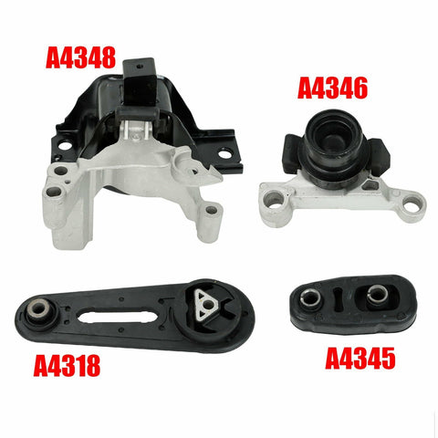 Fit 2007-2012 Nissan Sentra 2.0L Auto CVT 5PCS Engine Motor & Trans Mount Set