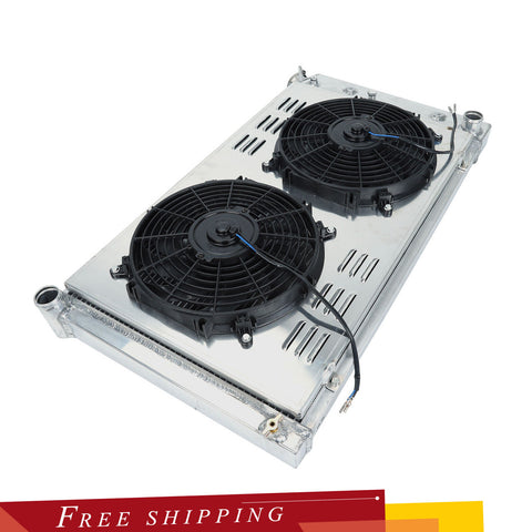 3 Row Aluminum Radiator w/Shroud Fan For Chevy Chevelle Impala Caprice 1968-1987