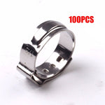 100X 1/2‘’ PEX Clamp Cinch Rings Crimp Pinch Fittings 304 Stainless Steel