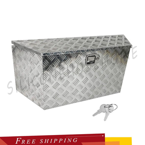 39" L X15.5" W X12" H Aluminum Trailer Tongue Tool Box Storage