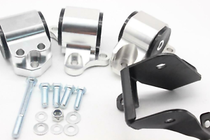 B D-Series 3 Bolt Billet Motor Mount Swap Kit 96-00 Polyurethane B16 B18 B20 EK