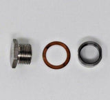 O2 02 Oxygen Sensor 304 Steel Weld On Bung & Plug Wideband Nut & Cap 18 X 1.5
