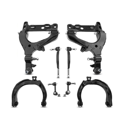 8x Front Control Arm w/ Ball Joints Stabilizer Bar Link for Chevrolet GMC Envoy