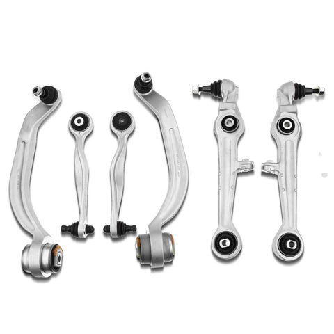 6Pcs Front Upper & Lower Control Arm w/ Ball Joints for Audi S4 S6 S8 VW Passat