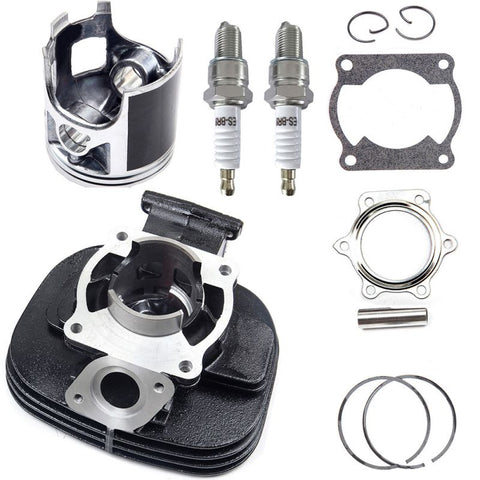 Cylinder Piston Gasket Kit Top End Set with Spark Plug (2XJ-11311-02-00) For Yamaha-1 Set