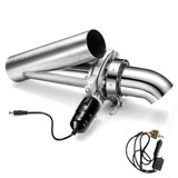 2.0 Inch Single Electric Exhaust Cutout With Manual Switch