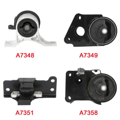 K031 Engine Motor&Trans.Mount (E10434001CP) For Nissan Quest 3.5L - 4 Piece