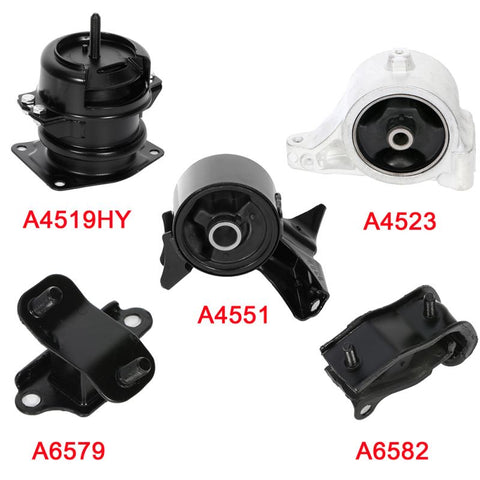 Engine Motor & Trans Mount (E10434101CP) For Honda Pilot 3.5L - 5 Piece