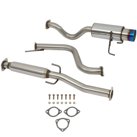 4.5" Burnt Tip Muffler Catback Exhaust System For Honda Civic del Sol 1pcs