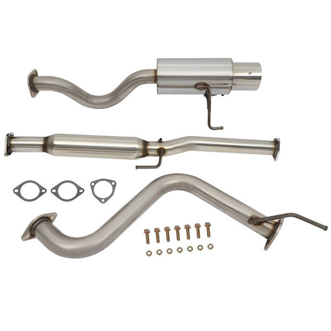 4.5" Mufffler Tip Stainless Steel Exhaust Catback System For Honda Civic del Sol 1pcs