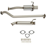 Tip Muffler Stainless Catback Exhaust System For Honda 1pcs