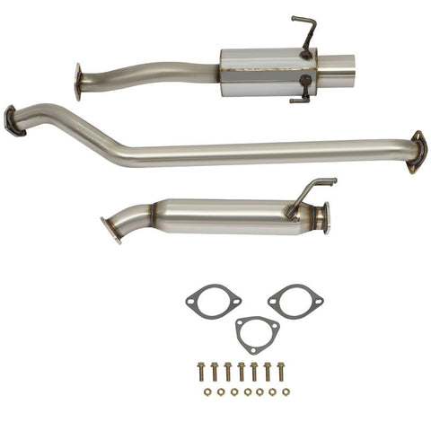 Tip Muffler Stainless Catback Exhaust System For Honda 1pcs