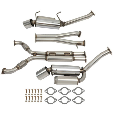 4.5" Tip Muffler SS Catback Exhaust For Infiniti 1pcs
