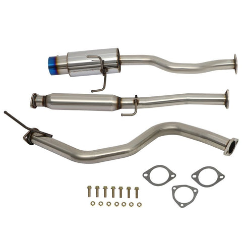 4.5" Burnt Stainless Muffler Catback Exhaust System For Honda 1pcs
