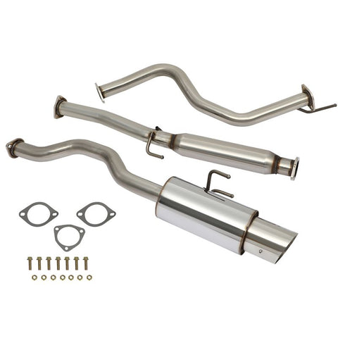 4.5" Slant Muffler Tip 2.25" Catback Exhaust System For Honda 1pcs