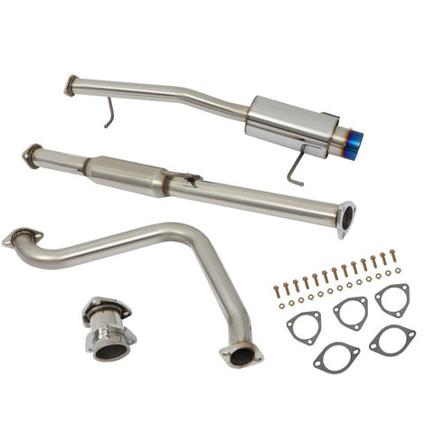4" Burnt Tip Stainless Steel Catback Exhaust Kit For Honda 1pcs