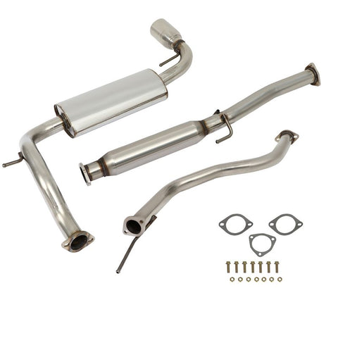 Ss Catback Exhaust System 4" Wall Tip Muffler For Honda 1pcs