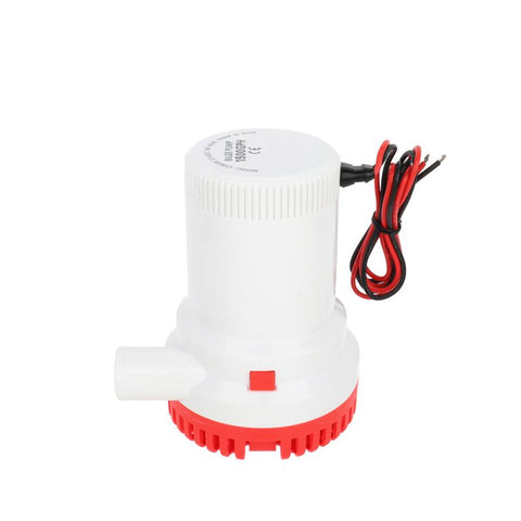 Electric Bilge Water Pump 12V DC 1500GPH 18AWG -1pc