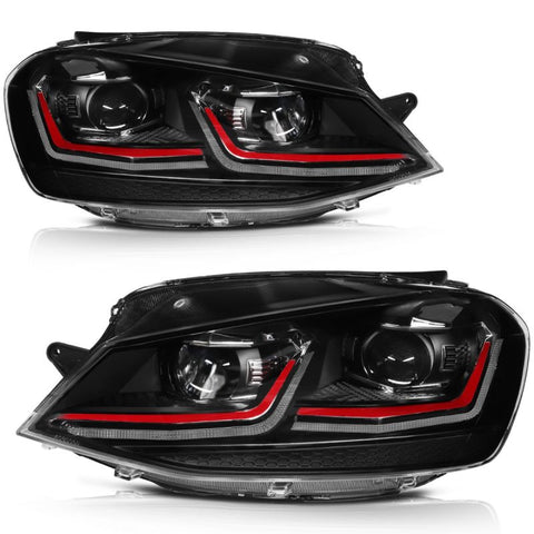 Headlight Assembly (5GM941005C) For VOLKSWAGEN Golf- 1 Pair