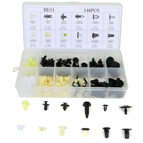 Car Push Pin Rivet Trim Clip Panel Retainer Kit For Toyota -146 Pcs