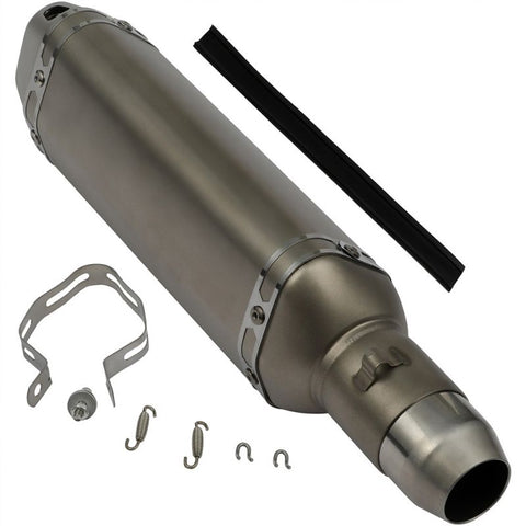 51mm Motorcycle Short Exhaust Muffler Pipe Slip-On 1pcs