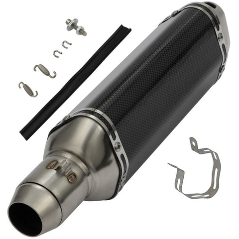 51mm Motorcycle Short Exhaust Muffler Pipe Slip-On Qty(1)