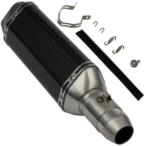 Slip-On 51mm Motorcycle Short Exhaust Muffler Pipe 1pcs