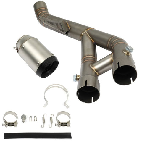 61mm Motorcycle Exhaust Mid Pipe Slip-On 1pcs