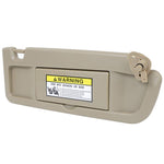 Sun Visor Ivory /Tan Right Passenger Side without Sunroof for Honda (83230-SNA-A01ZB)- 1PC