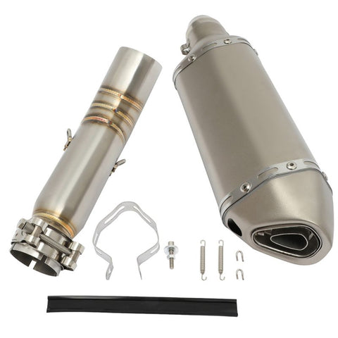 51mm/2 inch Motorcycle Exhaust Muffler Escape Tail Link Pipe 1pcs