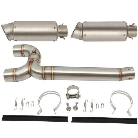 51mm/2 inch Exhaust Tips Muffler Pipe Mid Connect Link Tube 1pcs