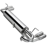 2 Inch Dual Muffler Tip Catback Exhaust for 1985-1989 Toyota MR2 w/ Quad W10 SW 4A-GE