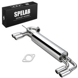 2 Inch Dual Muffler Tip Catback Exhaust for 1985-1989 Toyota MR2 w/ Quad W10 SW 4A-GE