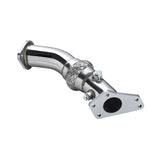 3" Catback Exhaust 4.5" Muffler Tip+Downpipe Up-pipe for 2002-2007 Subaru Impreza WRX / STI GD EJ205