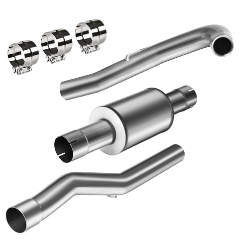 4" 2011-2015 LML 6.6 Duramax DPF & Cat Delete Pipe w/Muffler Chevy GMC |