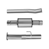 4" 2011-2023 Ford 6.7 Powerstroke DPF & Cat Delete Pipe w/Muffler Exhaust |