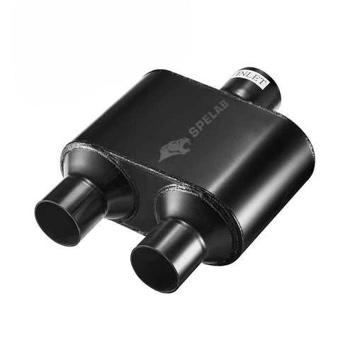 Super 10 Series Center In Dual Out Exhaust Muffler | SPELAB