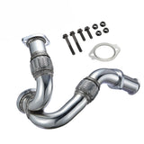 Exhaust Up-Pipe Y-Pipe for Ford 2003-2007 6.0L Powerstroke Diesel F250 F350 F450 Heavy Duty Polished |