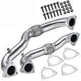 Exhaust Up-Pipe for Ford 2008-2010 6.4L Powerstroke Diesel Heavy Duty Polished NO EGR |
