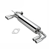 2 Inch Dual Muffler Tip Catback Exhaust for 1985-1989 Toyota MR2 w/ Quad W10 SW 4A-GE