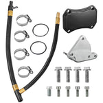 SPELAB 2011-2016 GMC Chevy LML 6.6L Duramax EGR Valve Cooler Delete Kit Black Off Plate