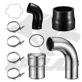 3.5" Cold Side Intercooler Pipe Kit For 2011-2016 6.7 Powerstroke Diesel Ford F250 F350 F450