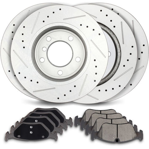 Brakes and Rotors (ATD781M) For BMW-[4+8]