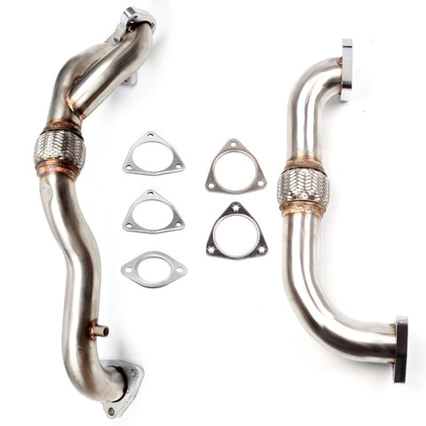 Exhaust Turbocharger Up Pipe For Ford F-250 Super Duty 2pcs