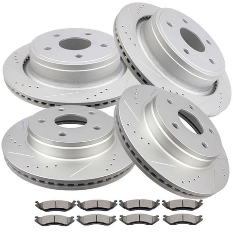 Brakes and Rotors (D966-7866) For Dodge-[4+8]